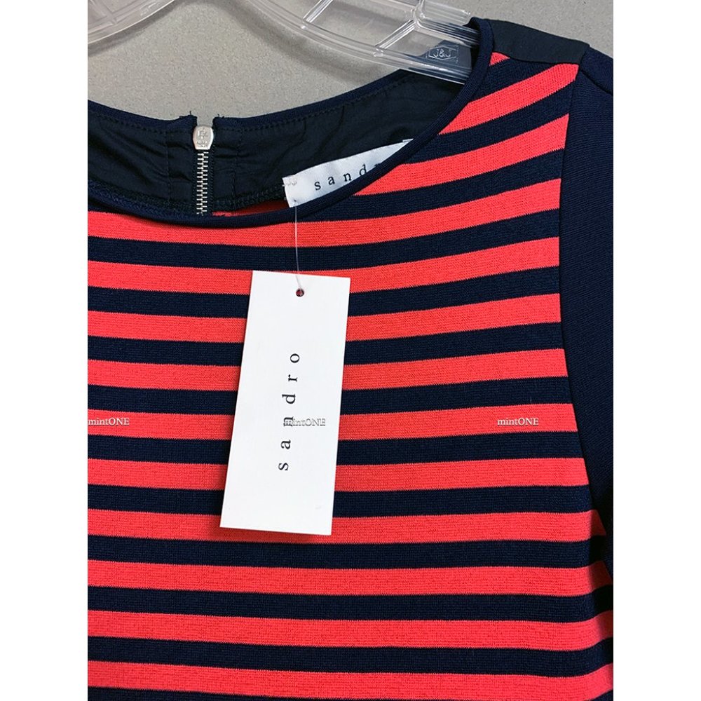 NEW Sandro striped dress size 1 - Picture 3 of 4